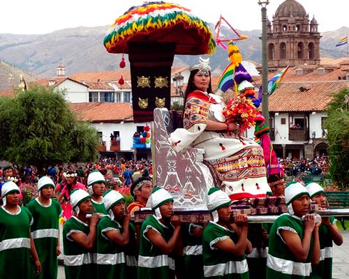 Inti Raymi en Plaza de Armas.